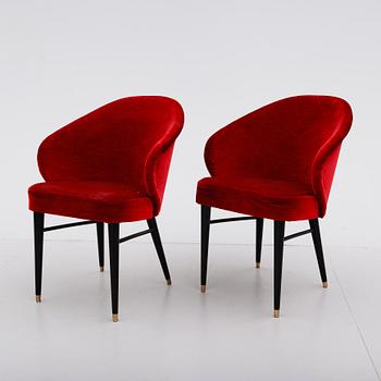FÅTÖLJER, 1 par, 1950-/60-tal.
