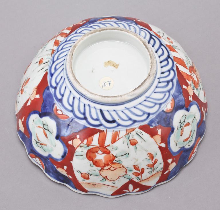 PARTI PORSLIN, 5 delar, Japan, 1800/1900-tal.