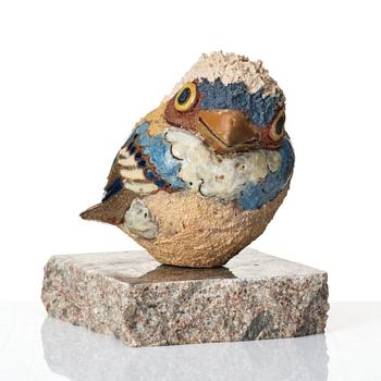 Tyra Lundgren, a stoneware sculpture of a bird, Sweden 1977.