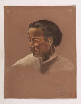 PASTELLER (39), Vivian Dorf, 1937. Från Johan Gunnar Anderssons sista expedition till Kina och Tibet 1936-1938.