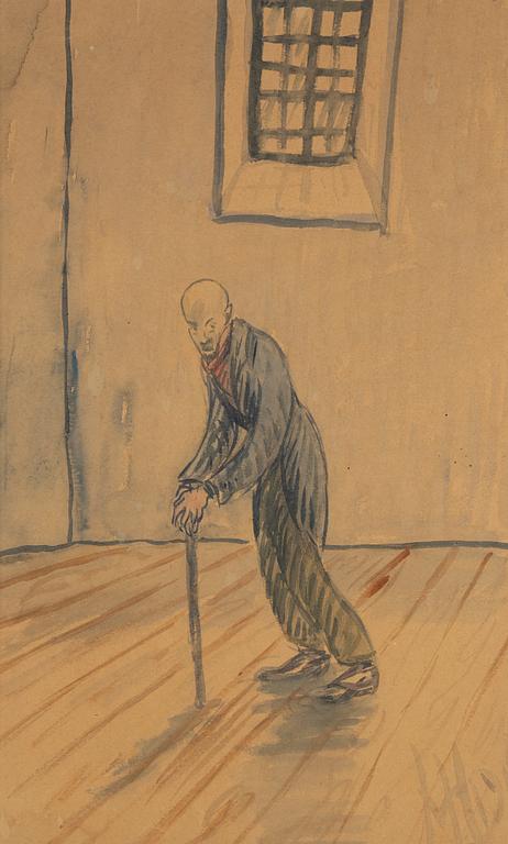 Harriet Löwenhjelm, watercolour, signed and dated 1915.