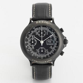 Breil, Island, PVD, "Pulsations", chronograph, wristwatch, 39 mm.