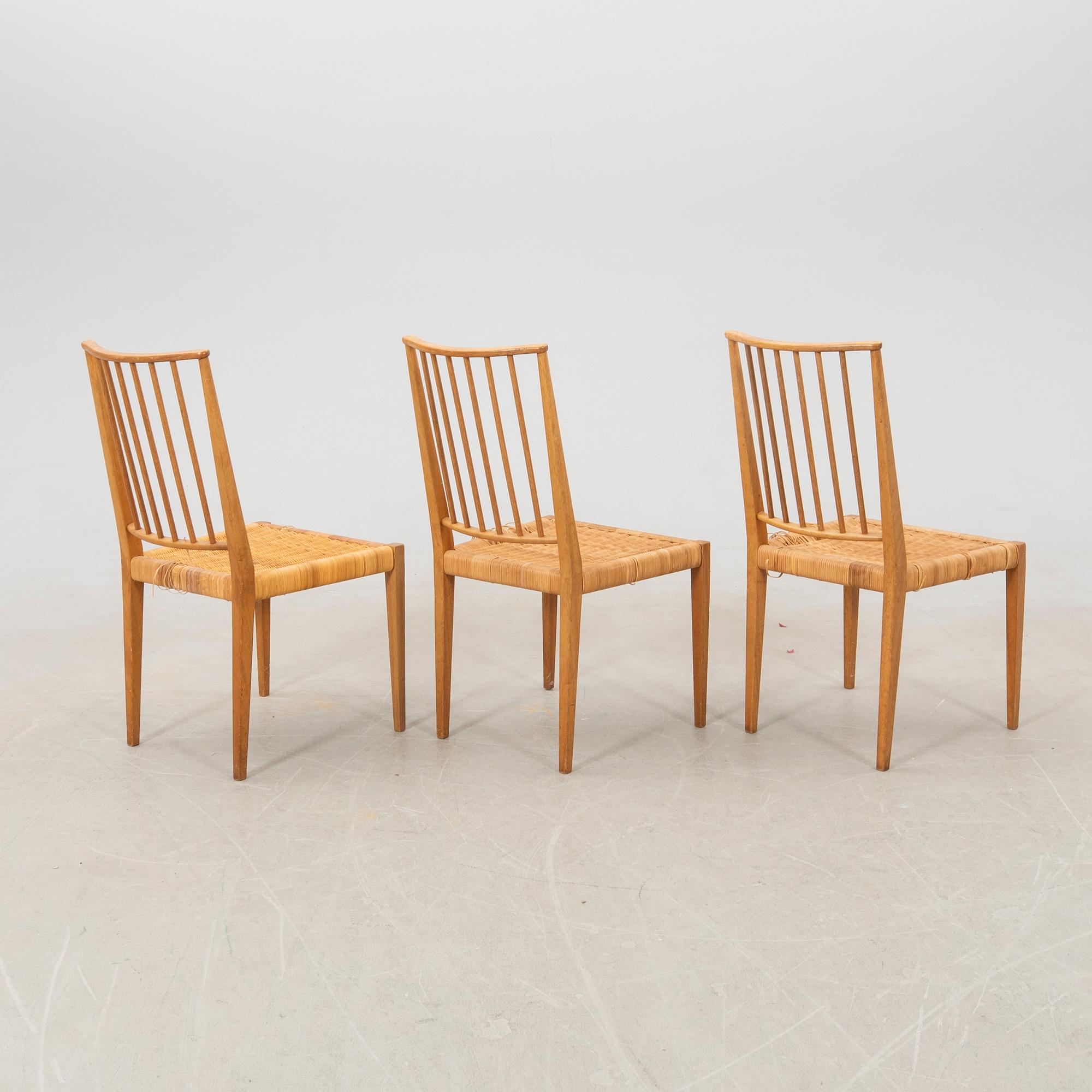 Josef Frank, chairs 6 pcs model no 970 for the company Svenskt Tenn.