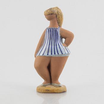 Lisa Larson, a stoneware figurine, 'Dora' from the series 'ABC-flickorna', Gustavsberg.