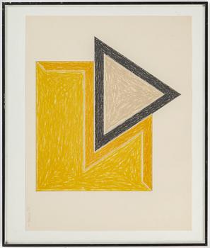 FRANK STELLA, lithograph, 1974, signed in pencil and numbered 31/100.