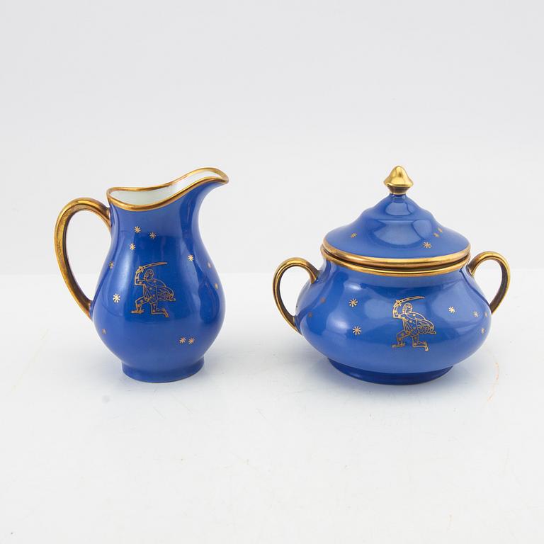 Edward Hald, coffee service 26 pcs Karlskrona early 20th century porcelain.