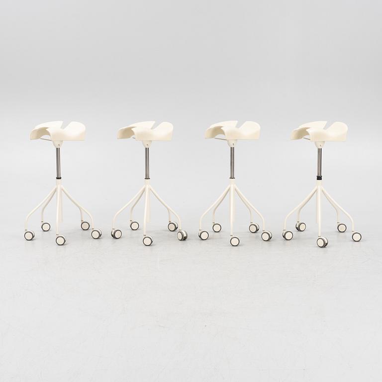 Jordi Bardia & Otto canalda, four 'Binaria' stools, D Barcelona.