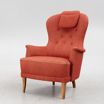 Carl Malmsten, armchair "Farmor", OH Sjögren, Tranås, second half of the 20th Century.