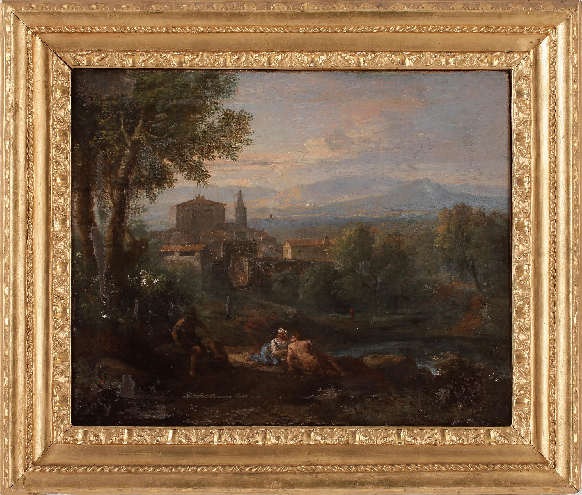 JAN FRANS VAN BLOEMEN, hans krets. olja på duk, ej signerad.