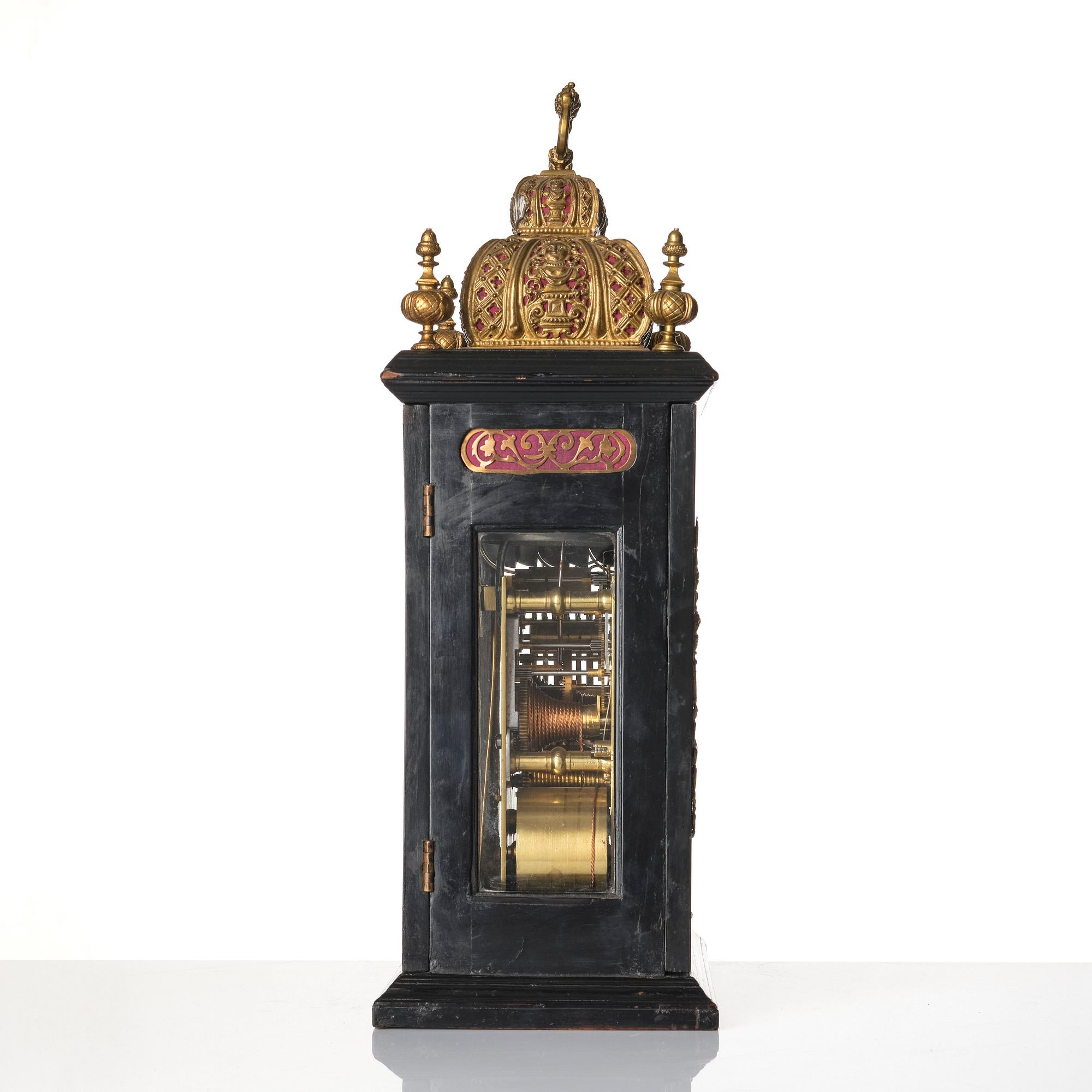Biblioteksur, märkt "Markwick London", omkring år 1700, Barock.