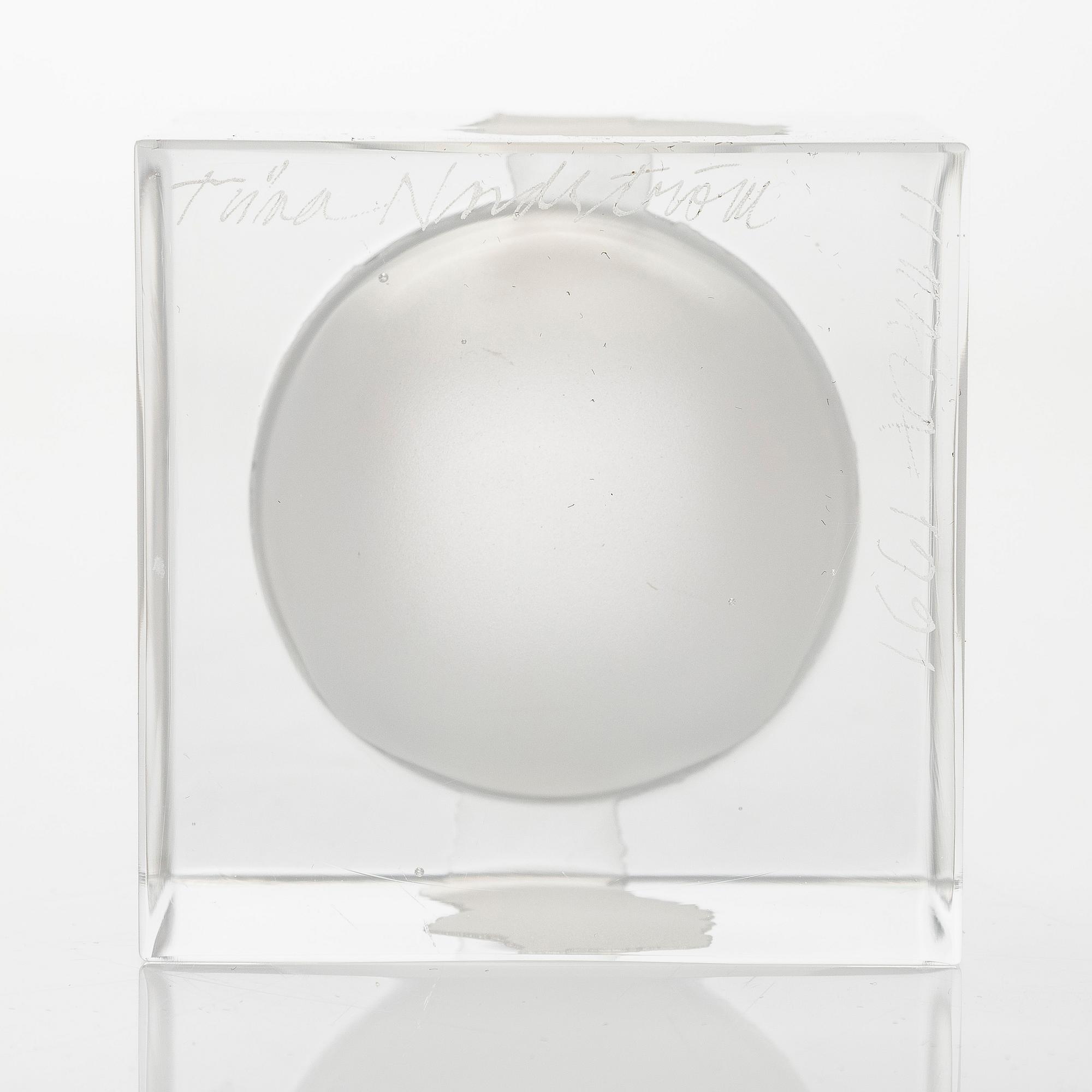 Tiina Nordström, an art glass signed Tiina Nordström, Iittala 1991.