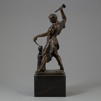 GOTTHILF JAEGER, a bronze sculpture, signed.