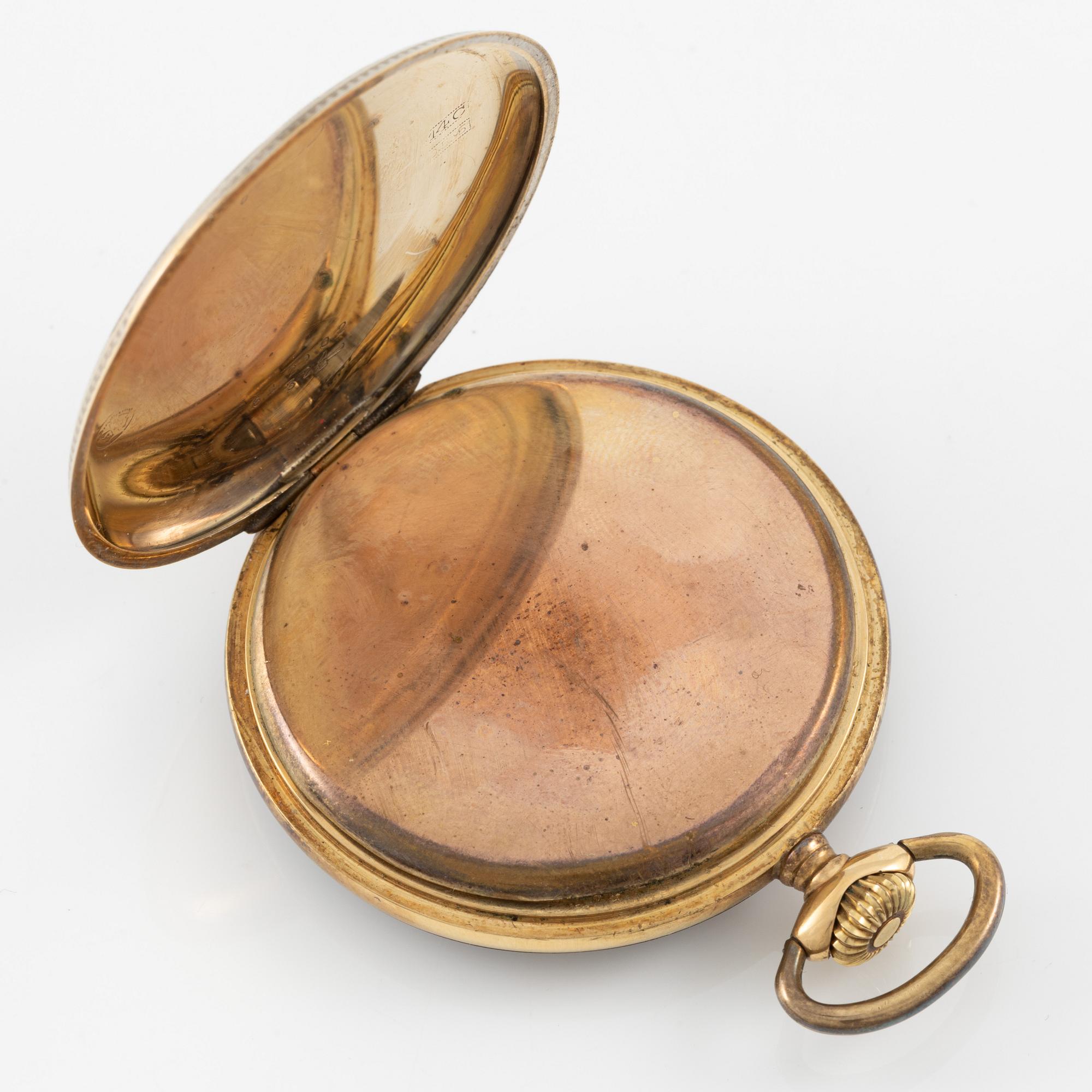 Fickur, 14K, Levrette, 47 mm.