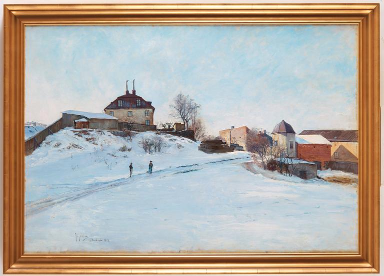 ANTON GENBERG, canvas, signed A. Genberg and dated Stockholm 1892.