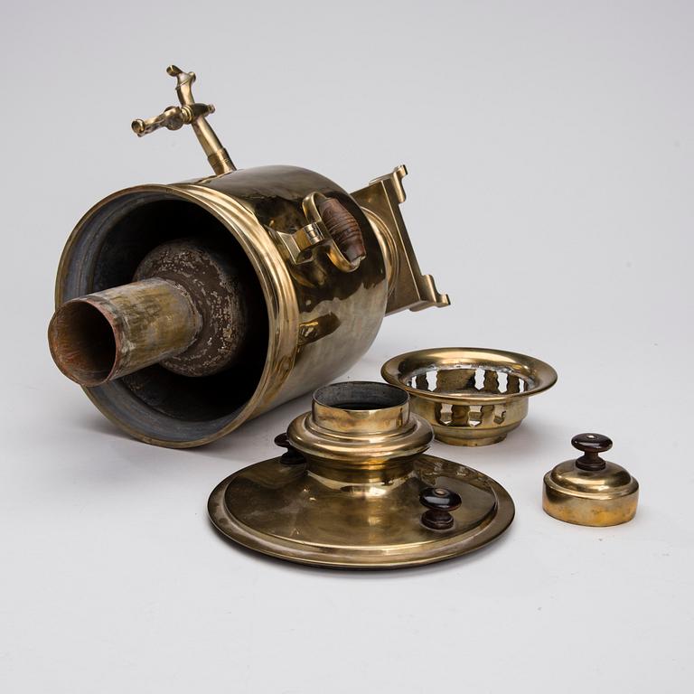 SAMOVAR, mässing, Tula, Ryssland tidigt 1900-tal.