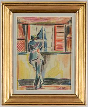 JOHN JON-AND, pastel on paper, signed with stamp, executed 1922.