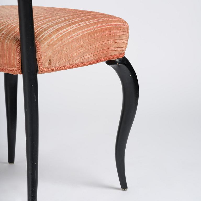 Uno Åhrén, a set of eight Swedish Grace dining chairs, 1920s.