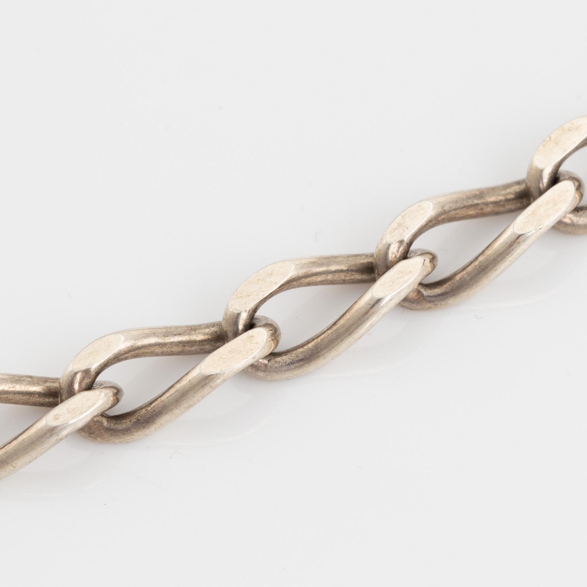 Hermann Siersbol, sterlingsilver large heart necklace, Denmark.