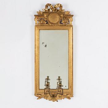 A Gustavian mirror sconce, Stockholm, 1787.