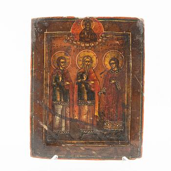 Icon Russia around 1900 Saints.