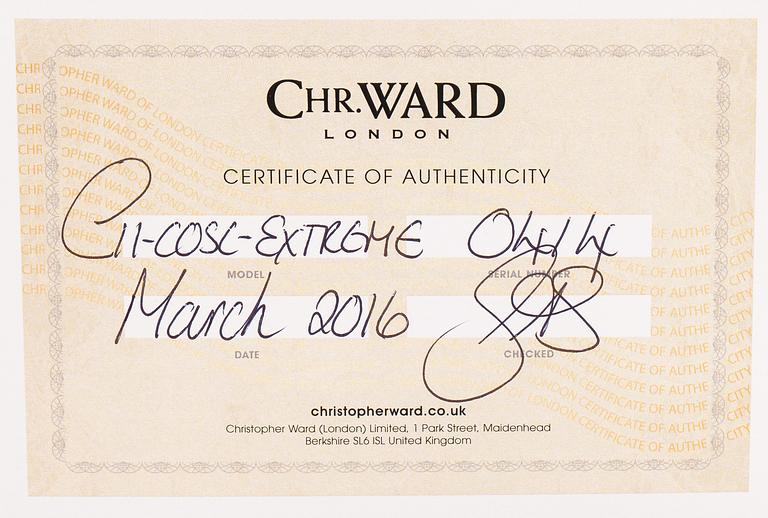 CHRISTOPHER WARD, C11, Titanium Extreme 1000, chronometer, wristwatch, 42 mm.