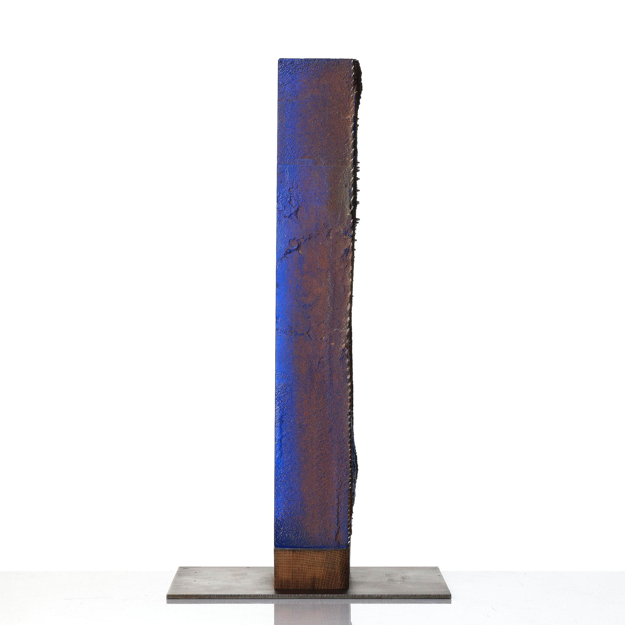 Bertil Vallien, a unique sand cast glass sculpture, Kosta Boda, Sweden.