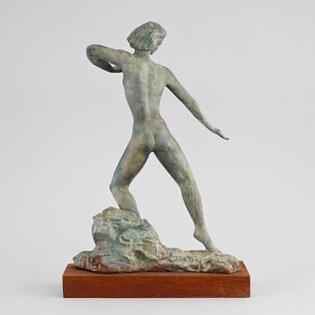 UNKNOWN ARTIST, bronze sculpture, signed Van De Woude, numbered 2/12 and dated 1943.