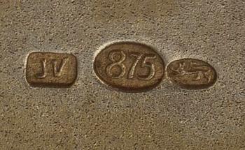 CIGARETTETUI, silver, 1930-tal. Vikt 165 g.