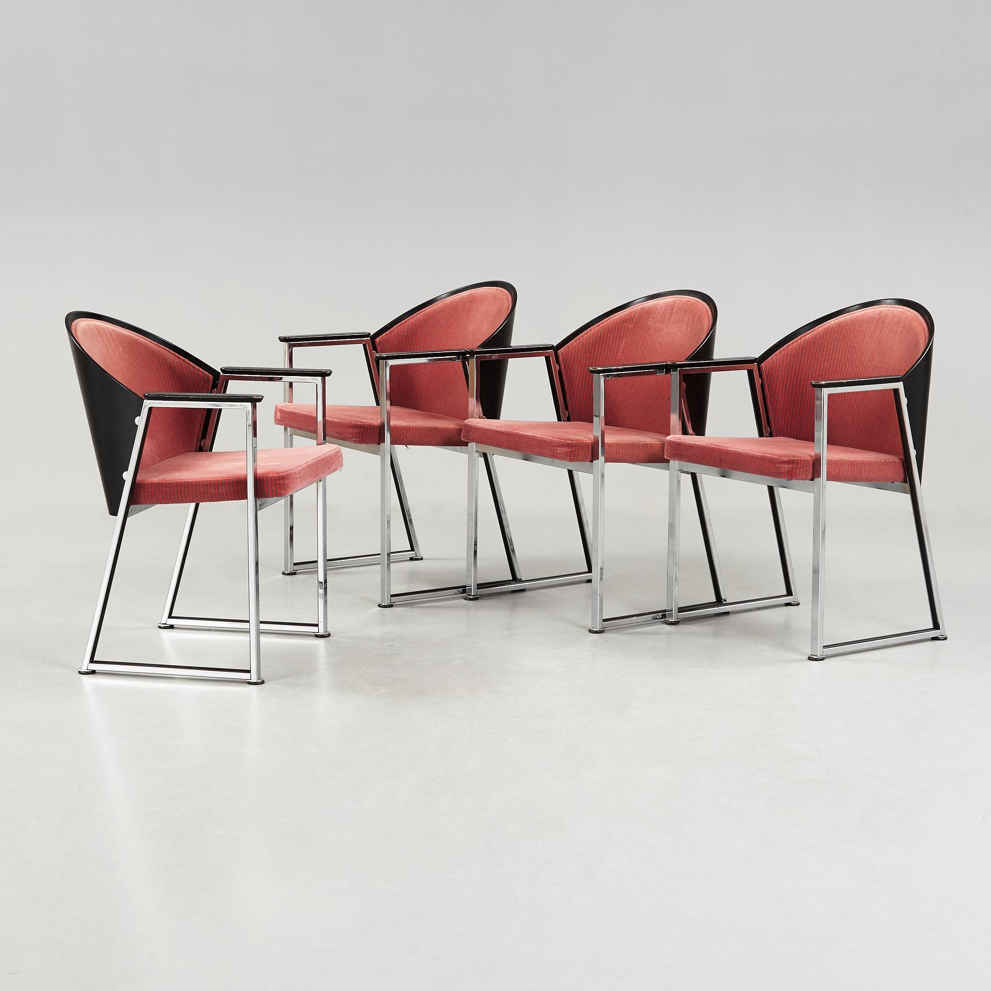 A set of four chairs Mondi by Jouko Järvisalo, Inno, Finland.