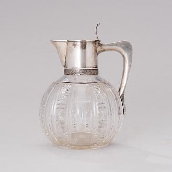 A RUSSIAN SILVER DECANTER, Morozov, St:Petersburg ca 1900.