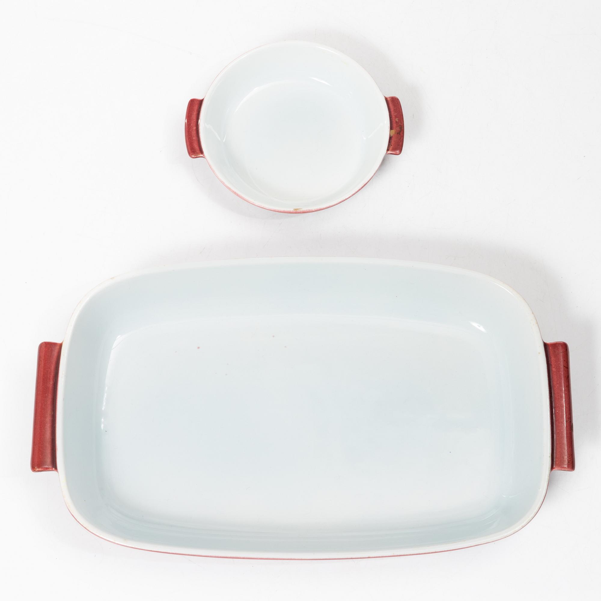 Gunnar Nylund, Service pieces, 12 pcs, porcelain, "Gratina", Rörstrand.
