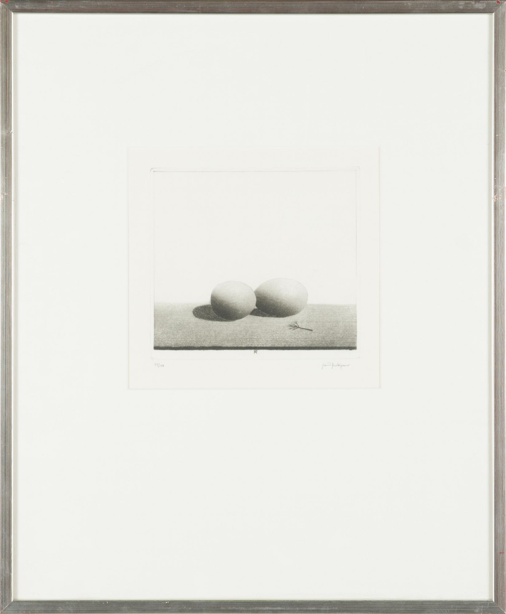 Pentti Kaskipuro, akvatint och torrnål, signerad och numrerad 64/100.