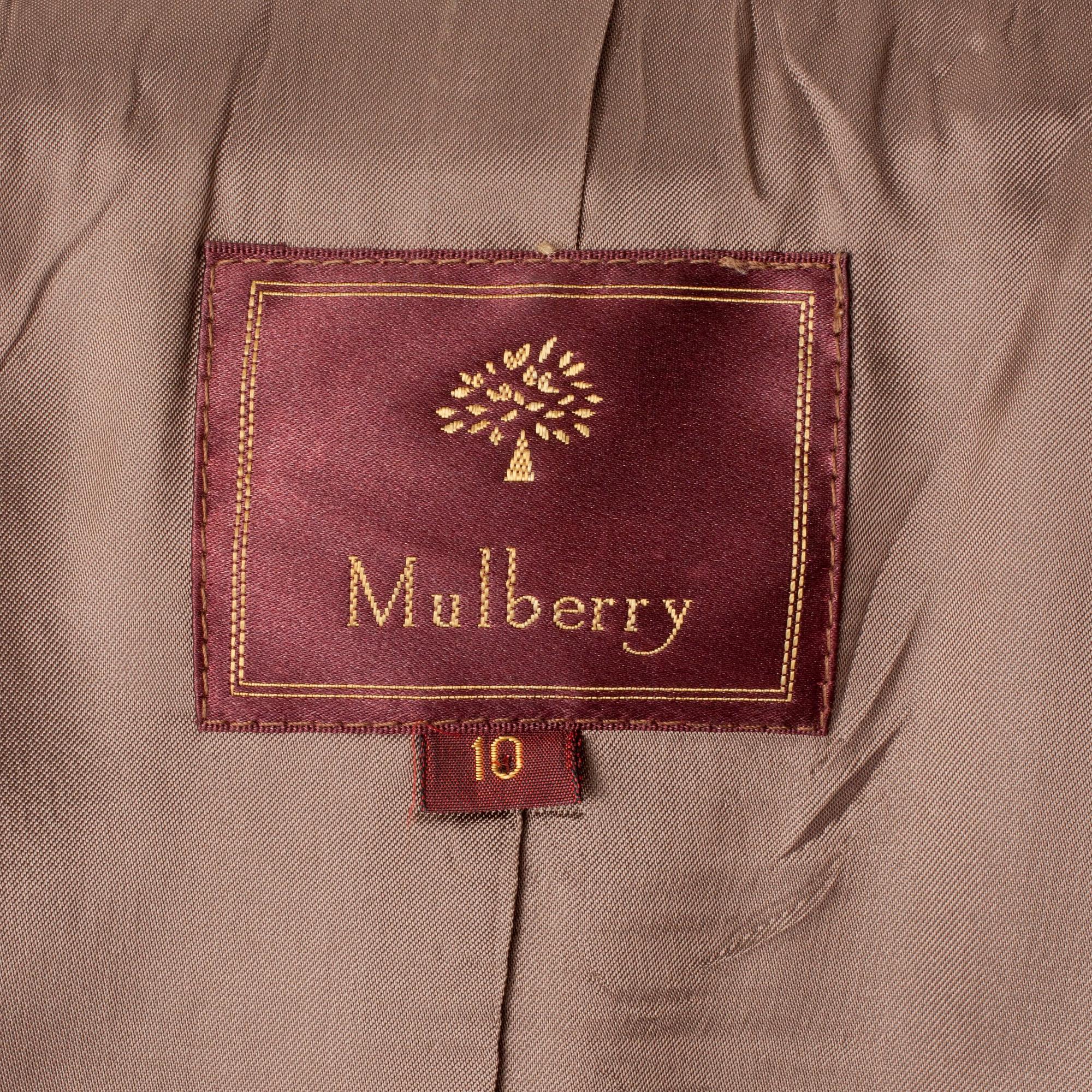 MULBERRY, a wool and silk jacket.