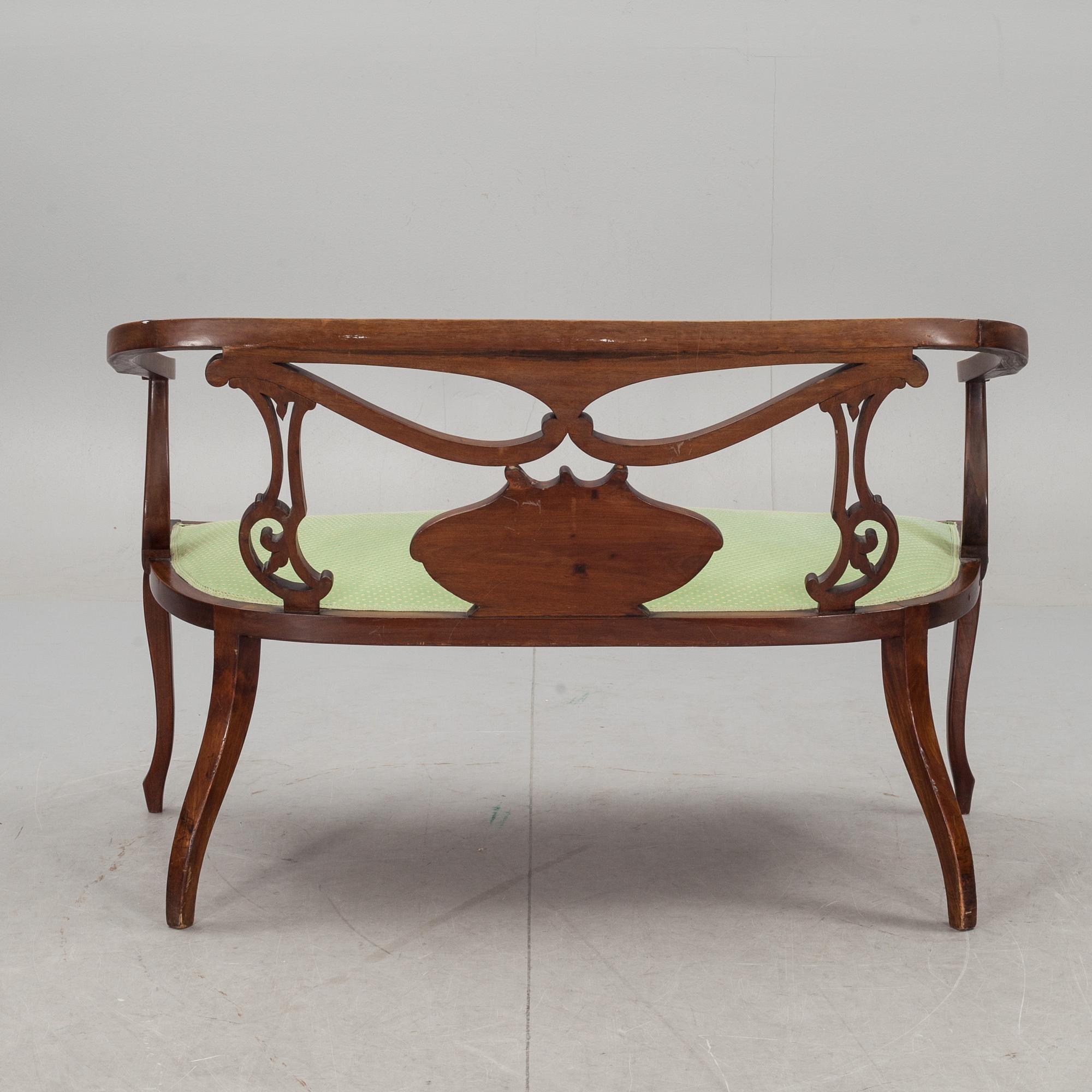SALONGSGRUPP, 3 delar. Art-deco, europa, 1900-talets början.