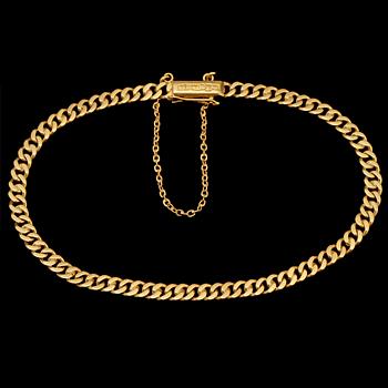 ARMLÄNK, 18k guld, stämplat SR, Köping, 1945. Vikt 7 g.