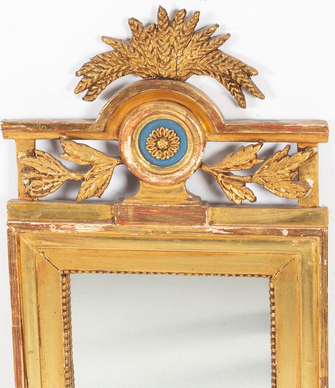 Mirror, Gustavian style, 19th century.