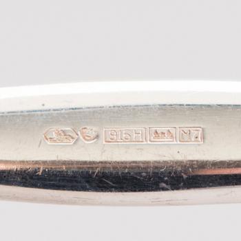 TAPIO WIRKKALA, ATERINSARJA, 57 osaa, hopeaa, "Tapio", Hopea-/Kultakeskus, Hämeenlinna 1961-76.
