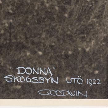 HENRY B. GOODWIN, photography, signed Goodwin and dated Utö 1922.
