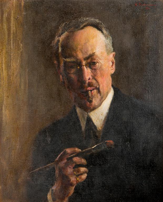 Hugo Backmansson, Self-Portrait.