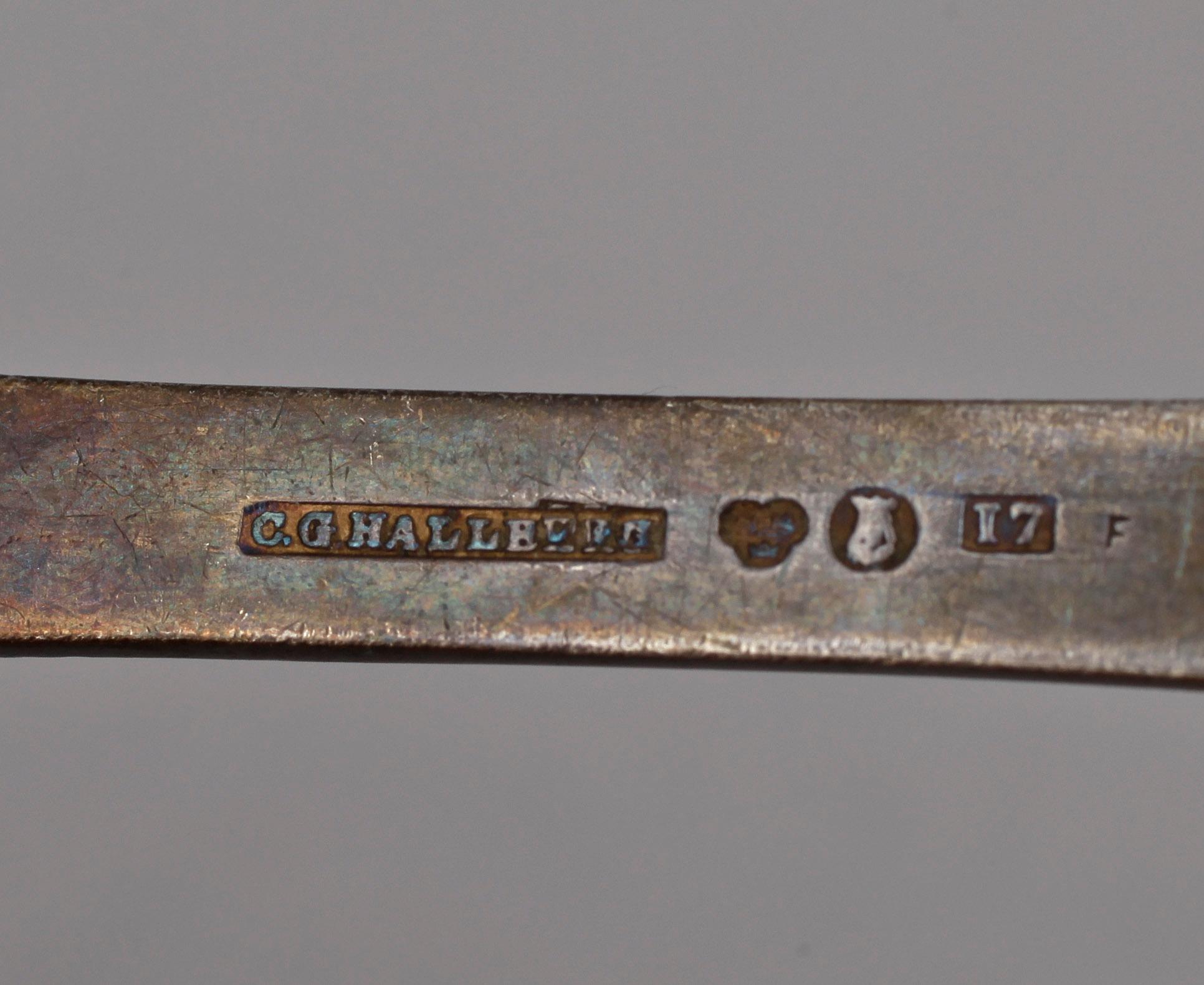 PARTI BESTICK, silver, flertal tillverkare, mest Sverige, 1800-1900-tal. Tot vikt ca 750 gram.