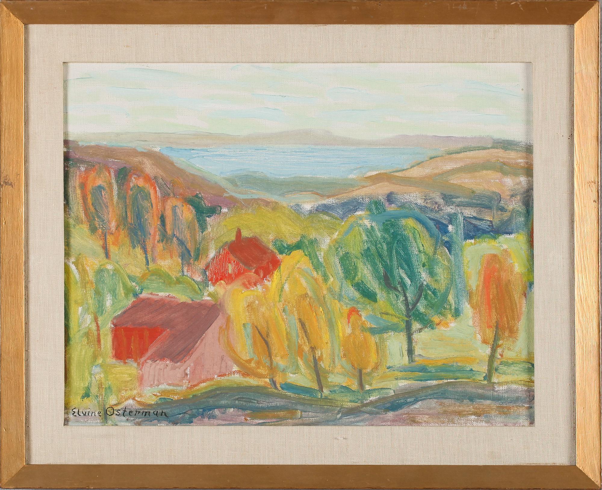 ELVINE OSTERMAN, olja på duk, signerad.
