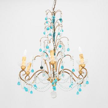 A chandelier, probably Italy 1940s-50s.