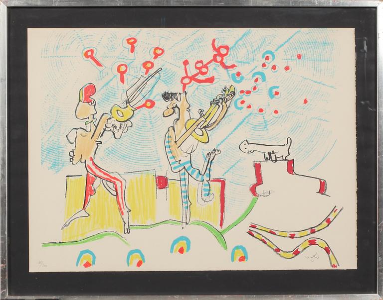 ROBERTO MATTA, färglitografi, signerad och numrerad 38/300.
