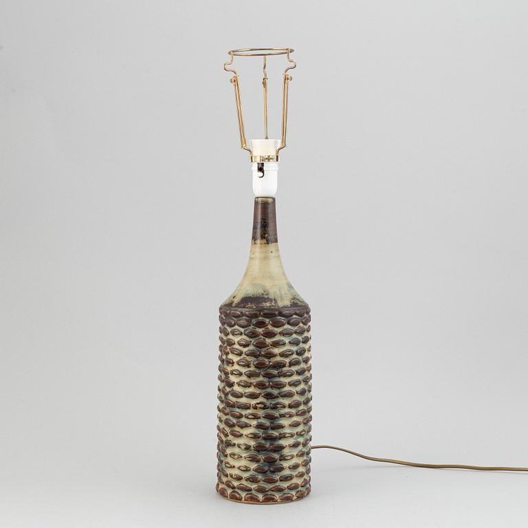 Axel Salto, a stoneware table lamp, Royal Copenhagen, Denmark, signed Salto.