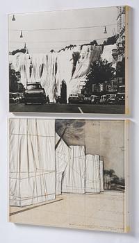 Christo Vladimirov Javacheff, "The Wall / Project for a Wrapped Roman Wall".