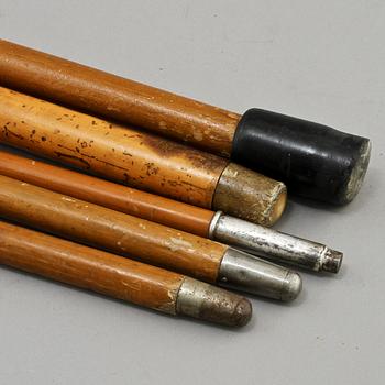 KÄPPAR, 5 st, med silverfattning, 1900-talets första hälft.