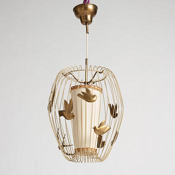 Hans Bergström, a ceiling lamp, model "3", ateljé Lyktan, Sweden 1940-50s.