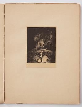 John Bauer, "Troll" 10 litografier i mapp/bok.