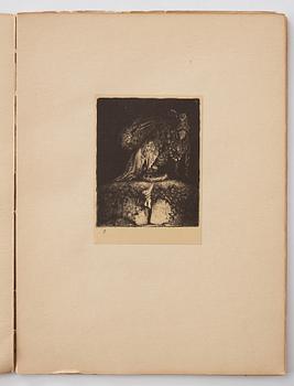 John Bauer, "Troll" 10 lithographs in a folder/book.