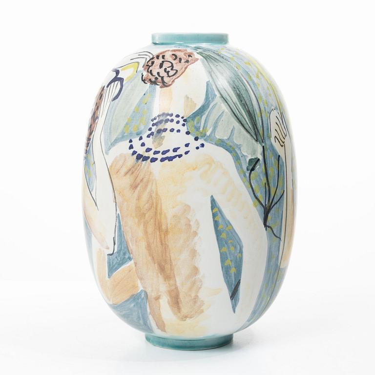 Carl-Harry Stålhane, a stoneware vase, Rörstrand 1945.